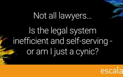 Not all lawyers… is the legal system inefficient and self-serving?